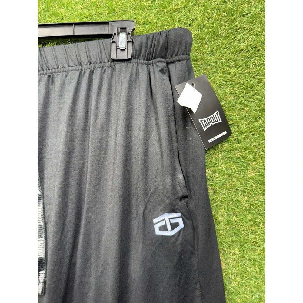 TAPOUT Sweatpants Mens Medium Sleepwear Lounge Pull On Casual Black y2k NWT